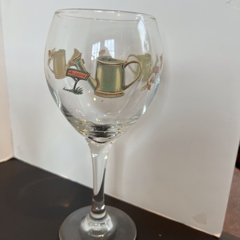 Pfaltzgraff Naturewood Water Goblets/ Wine Glasses. Set of 6